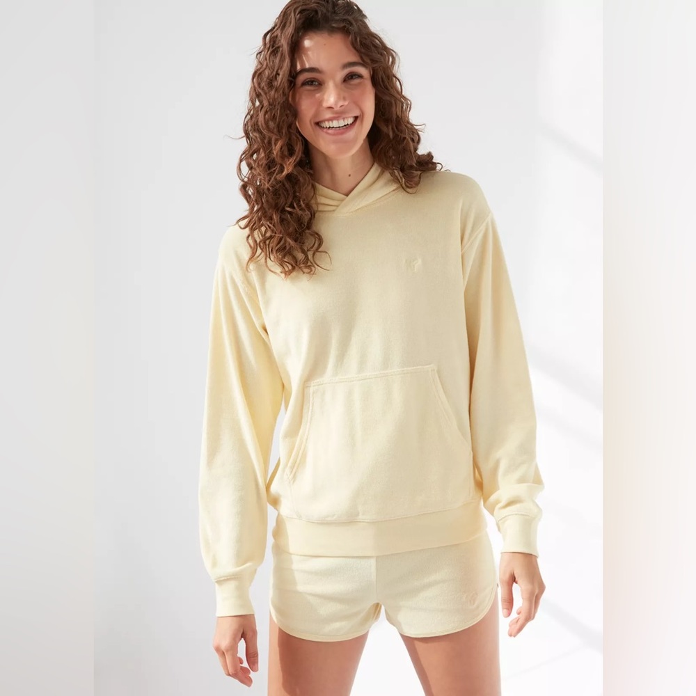 Aritzia TNA yellow hoodie